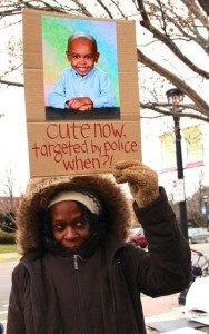 woman at black lives matter protest 